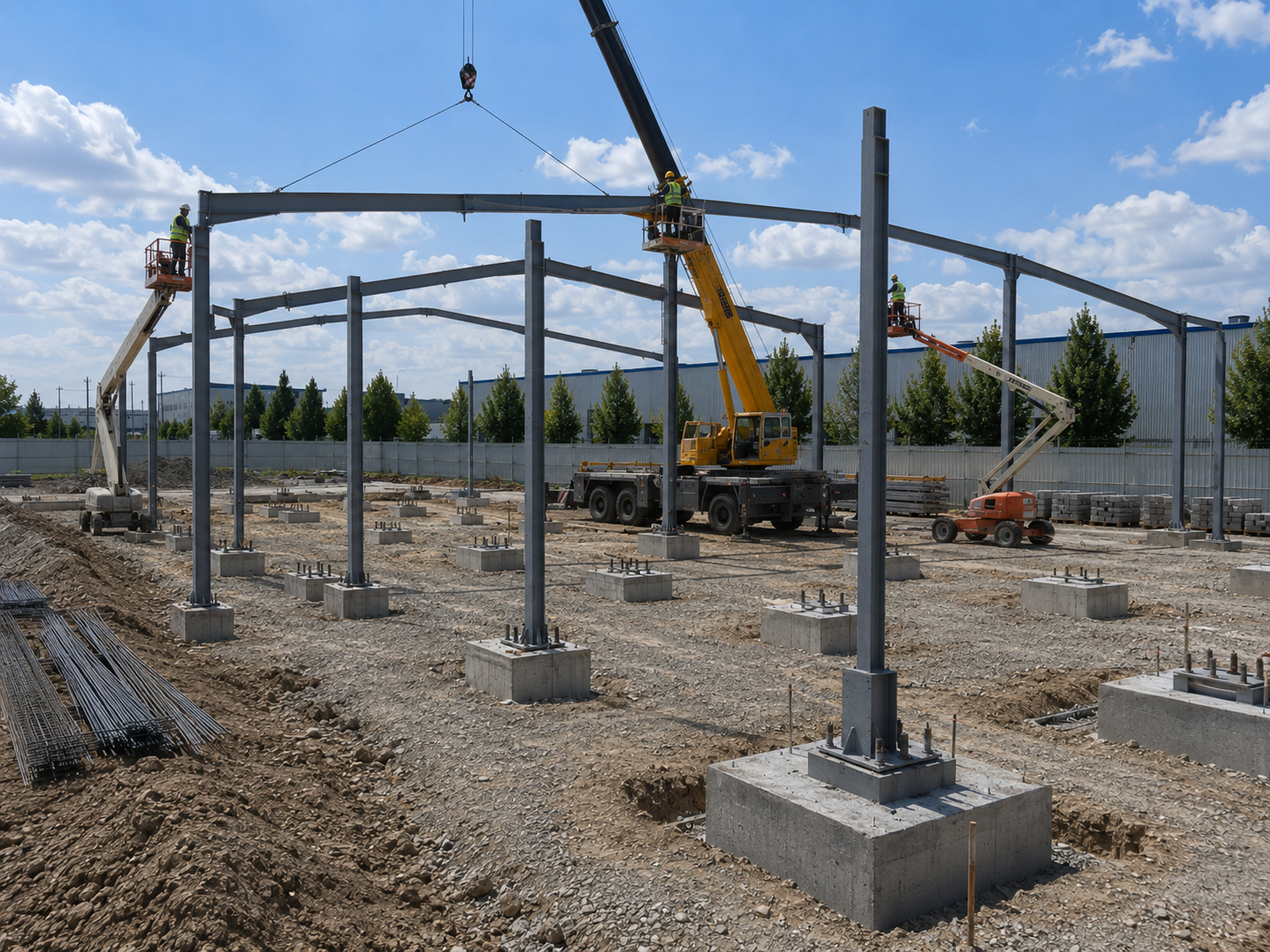 Step 3 - Steel beam installation